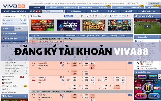 Viva88 đăng ký tài khoản viva88 trên bong88.co.com