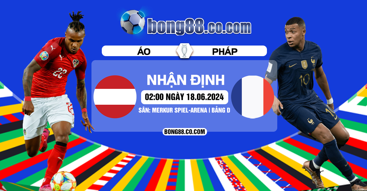 Nhận định, soi kèo Áo Vs Pháp